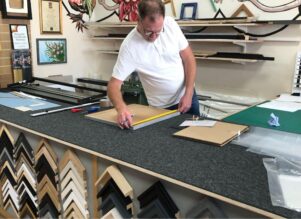 Kings Stationers offer a bespoke framing service